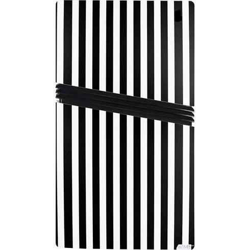 White and Black Stripes PS5 Pro Console Skin