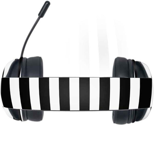 White and Black Stripes Razer Kraken X Skin