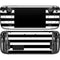 White and Black Stripes Steam Deck Handheld Gaming Computer OLED Skin