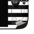 White and Black Stripes Steam Deck Handheld Gaming Computer OLED Skin