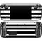 White and Black Stripes Steam Deck Handheld Gaming Computer Skin