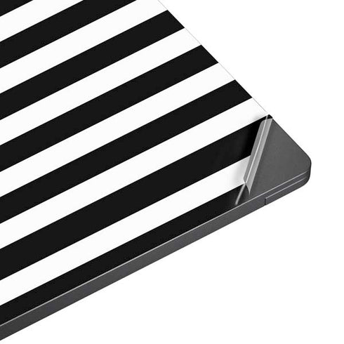White and Black Stripes Surface Laptop 7 13.8in Skin
