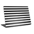 White and Black Stripes Laptop Skins
