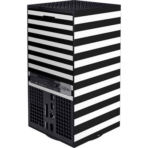 White and Black Stripes XBox Series X Digital Edition Bundle Skin