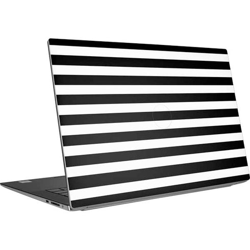 White and Black Stripes Dell XPS Skin
