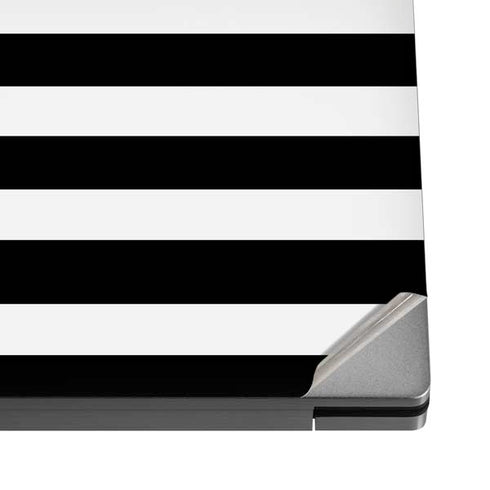 White and Black Stripes Dell XPS Skin