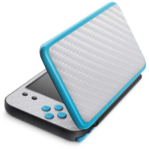 White Carbon Fiber Specialty Texture Material Nintendo Skins