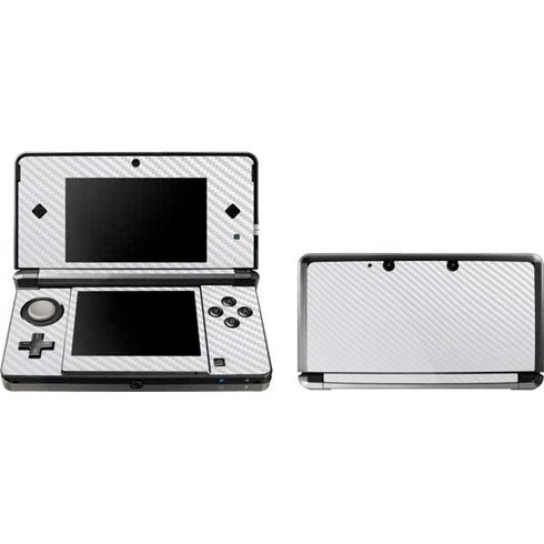 White Carbon Fiber Specialty Texture Material Nintendo Skins