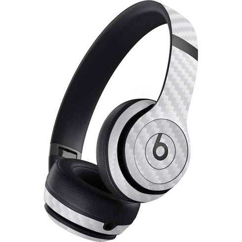 White Carbon Fiber Specialty Texture Material Beats Studio Pro Wireless Headphones Skin