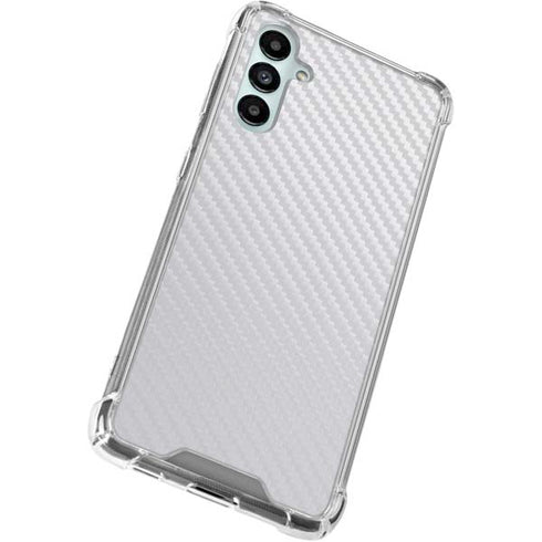 White Carbon Fiber Specialty Texture Material Gabb Phone 4 Clear Case
