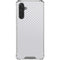 White Carbon Fiber Specialty Texture Material Galaxy A17 Clear Case
