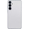 White Carbon Fiber Specialty Texture Material Galaxy A35 5G Skin