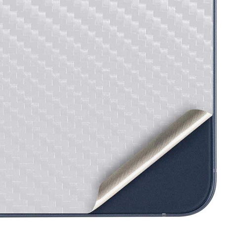 White Carbon Fiber Specialty Texture Material Galaxy A35 5G Skin