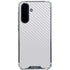White Carbon Fiber Specialty Texture Material Galaxy A36 5G Clear Case