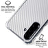 White Carbon Fiber Specialty Texture Material Galaxy A36 5G Clear Case