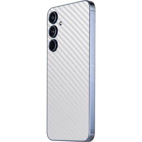 White Carbon Fiber Specialty Texture Material Galaxy A36 5G Skin