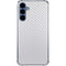 White Carbon Fiber Specialty Texture Material Galaxy A55 5G Clear Case