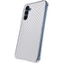 White Carbon Fiber Specialty Texture Material Galaxy A55 5G Clear Case