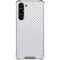 White Carbon Fiber Specialty Texture Material Galaxy S24 FE Clear Case