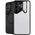White Carbon Fiber Specialty Texture Material Galaxy S24 FE Kickstand Case