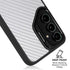 White Carbon Fiber Specialty Texture Material Galaxy S25 Kickstand Case