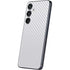 White Carbon Fiber Specialty Texture Material Galaxy S25 Plus Skin