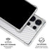 White Carbon Fiber Specialty Texture Material Galaxy S25 Ultra Clear Case
