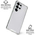 White Carbon Fiber Specialty Texture Material Galaxy S25 Ultra Clear Case