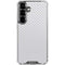 White Carbon Fiber Specialty Texture Material Galaxy S26 Clear Case