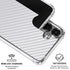 White Carbon Fiber Specialty Texture Material Galaxy S26 Clear Case