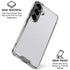 White Carbon Fiber Specialty Texture Material Galaxy S26 Clear Case