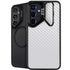 White Carbon Fiber Specialty Texture Material Galaxy S26 Kickstand Case