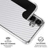 White Carbon Fiber Specialty Texture Material Galaxy S26 Plus Clear Case