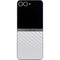 White Carbon Fiber Specialty Texture Material Galaxy Z Flip6 Skin