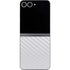 White Carbon Fiber Specialty Texture Material Galaxy Z Flip6 Skin