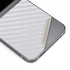 White Carbon Fiber Specialty Texture Material Galaxy Z Flip6 Skin