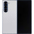 White Carbon Fiber Specialty Texture Material Galaxy Z Fold6 Skin