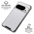 White Carbon Fiber Specialty Texture Material Google Pixel 10 Pro XL Clear Case