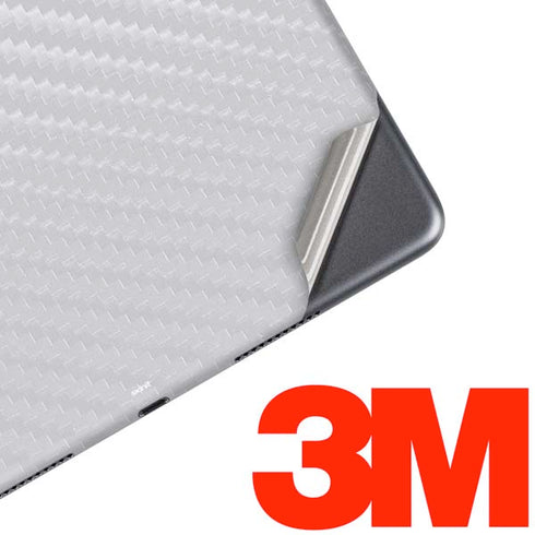 White Carbon Fiber Specialty Texture Material iPad Skins