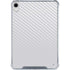 White Carbon Fiber Specialty Texture Material iPad 11th Gen (2025) Clear Case