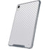 White Carbon Fiber Specialty Texture Material iPad 11th Gen (2025) Clear Case