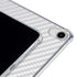 White Carbon Fiber Specialty Texture Material iPad 11th Gen (2025) Clear Case