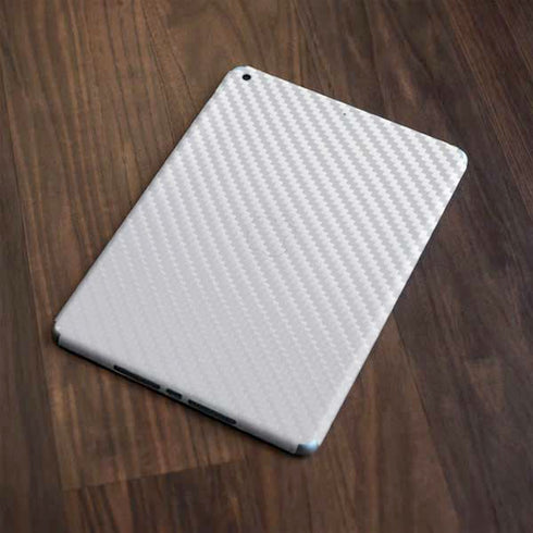 White Carbon Fiber Specialty Texture Material Apple iPad Skin
