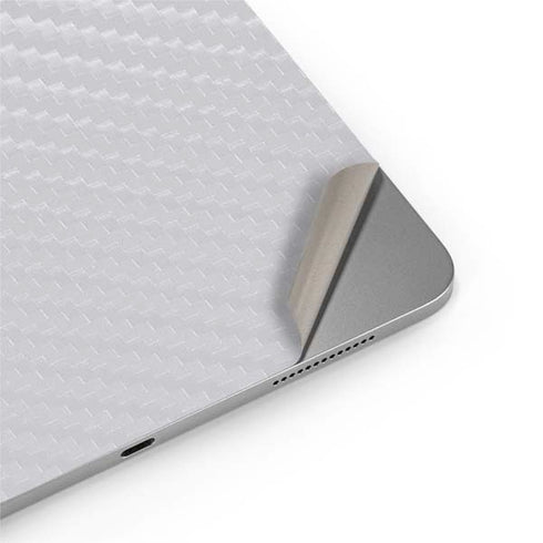 White Carbon Fiber Specialty Texture Material Apple iPad Air Skin