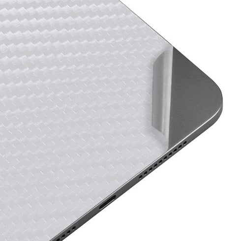 White Carbon Fiber Specialty Texture Material Apple iPad Mini Skin