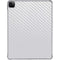 White Carbon Fiber Specialty Texture Material iPad Pro 11in (2024) Clear Case