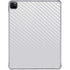 White Carbon Fiber Specialty Texture Material iPad Pro 11in (2024) Clear Case