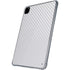 White Carbon Fiber Specialty Texture Material iPad Pro 11in (2024) Clear Case