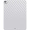White Carbon Fiber Specialty Texture Material iPad Pro 13in M4 (2024) Skin