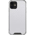 White Carbon Fiber Specialty Texture Material iPhone 12 Clear Case